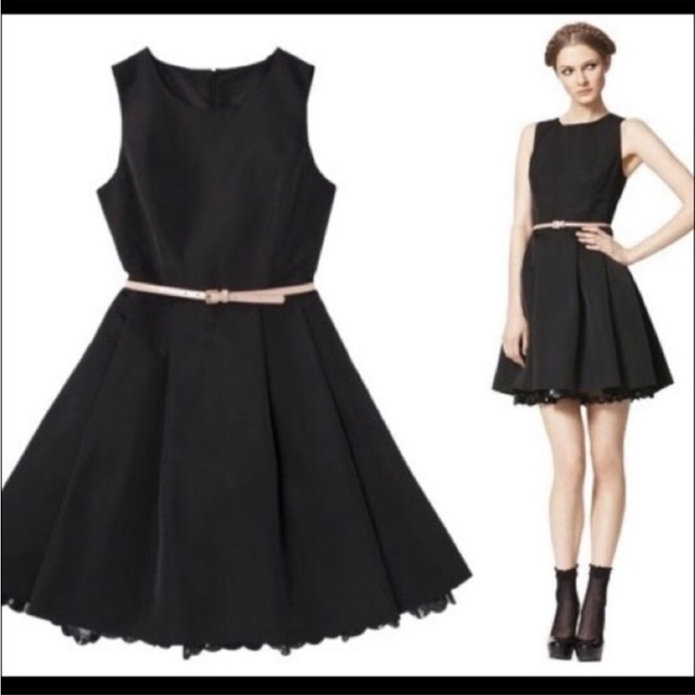 JASON WU x Target Black Holiday Cocktail Dress Pleated Sleeveless Spring Black M